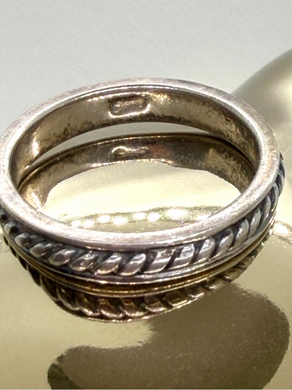 Handmade .925 Sterling Silver Rope Band/Stackable Ring